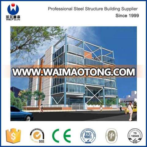 Beautiful steel structure construction hotel building