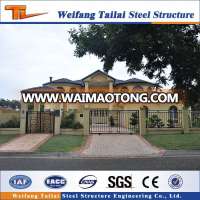 luxury prefabricated light steel structure construction building villa